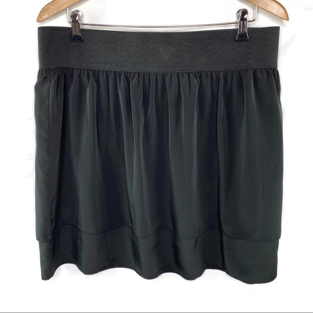Elle Black Layered Black Tie Skirt Brand New X-LG